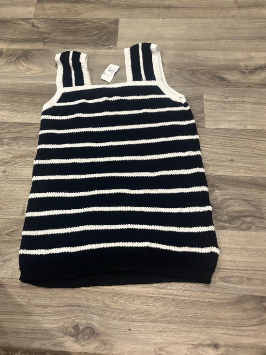 LOFT Tops - LOFT Navy and White Striped Knit Sundress